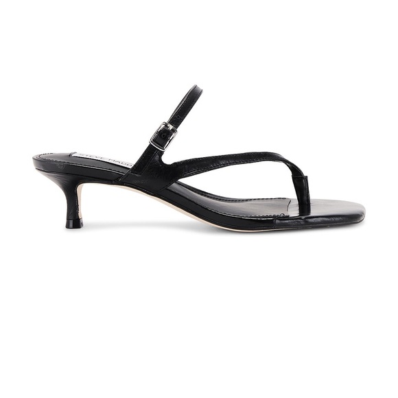 Steve Madden Jessa Heel in Black Leather SZ 8 - Picture 2 of 5